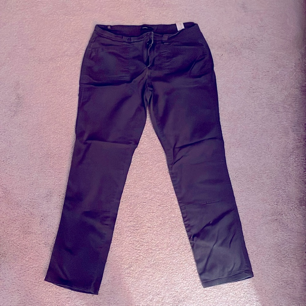 Supplies low rise straight leg pants